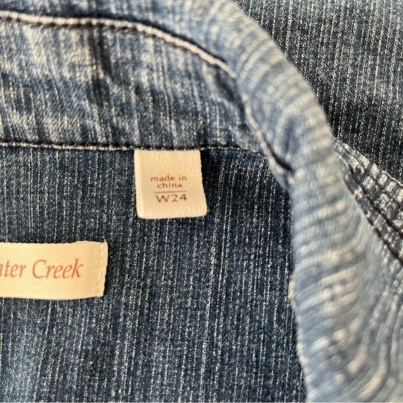 Coldwater Creek Blue Denim Button Long Sleeve Jacket - Picture 11 of 16